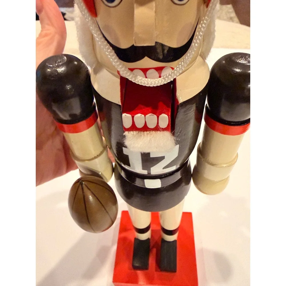 NFL Cleveland Browns Football Player Nutcracker Number 12 Wooden Holiday Decor